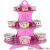 Solid Color Three-Layer Cake Stand Paper Cake Rack Cake Table