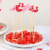 100 Manufacturers Fruit Toothpick Beads String Bamboo Sticks Disposable Household Fancy Cocktail Sushi Sticks Flamingo
