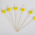 Spot Lollipop Smiley Face Fruit Toothpick Disposable Bamboo Stick Cocktail Pastry Fork 100 Pieces Factory in Stock Wholesale