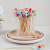 100 PCs Creative Beaded Fruit Toothpick Color round Beads Bamboo Stick Disposable Household KTV Cocktail Stick Snack Stick