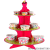 Solid Color Three-Layer Cake Stand Paper Cake Rack Cake Table