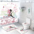 Flower Season Beauty Cross-Border Water-Repellent Cloth Thick Polyester Shower Curtain to Make Bathroom Toilet Mat Four-Piece Set Manufacturer