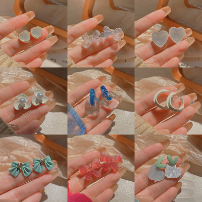 Korean Dongdaemun 925 Silver Needle Hot-Selling Earrings Women's Simple Temperamental Pearl Stud Earrings High Sense Vintage Ear Jewelry