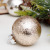 Cross-Border Christmas Decorations 6cm/30PCs Golden Transparent Ball Christmas Ball Set Christmas Tree Pendant