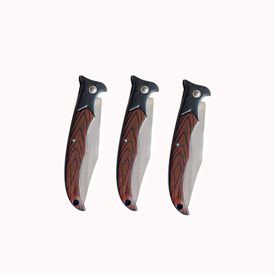 2 Yuan Fruit Knife Wood Grain Folding Fruit Knife Peeler Peeler 1 Yuan 2 Yuan Supply Wholesale