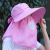 Women's Cycling Hat Outdoor Hat plus-Sized Brim Sun Hat Neck Protection Cover Face Breathable Tea Picking Windproof Dustproof and Sun Protection