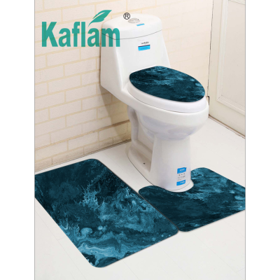 Toilet Floor Mat Three-Piece Bathroom 3-Piece Set Carpet Doormat EBay Cross-Border Amazon Current Supply