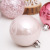 Cross-Border Christmas Decorations 6cm/30PCs Pink Transparent Ball Christmas Ball Set Christmas Tree Pendant