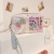 2022 New Cross-Border Lipstick Cosmetic Bag Makeup Bag Dusting Powder PVC Stitching Wash Women's Storage Bag