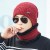 Men's Autumn and Winter Trendy Warm Hat Personalized Labeling Woolen Knitted Hat Scarf Two-Piece Set Cycling Casual Hat Wholesale