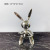 Jeff Koons Rabbit Decoration Creative Electroplating Silver Machine Rabbit Simple and Modern Furnishings Soft Ornaments