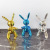 Jeff Koons Rabbit Decoration Creative Electroplating Silver Machine Rabbit Simple and Modern Furnishings Soft Ornaments