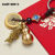 Qing Dynasty Five Emperors' Coins Zodiac Keychain Hollow Gourd Brass Pendant Zodiac Creative Personality Car Key Ring