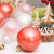 Cross-Border Christmas Decorations 6cm/30PCs Bronze Transparent Ball Christmas Ball Set Christmas Tree Pendant