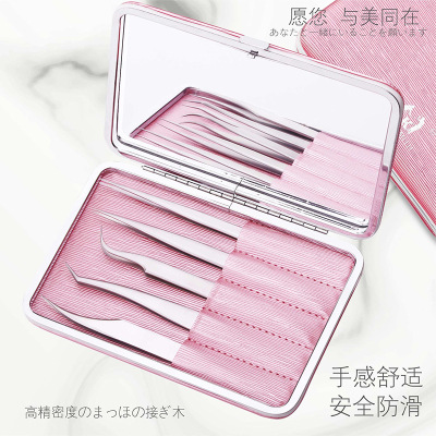 High-End Grafting False Eyelash Tweezers Eyelash Teachers Professional Beginner Flowering Set Professional Tools Jinyu Clip Full Set