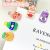 Creative Acrylic Cartoon Clip Cute Snack Seal Little Clip Card Holder Student Office Transparent Folder