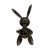 Jeff Koons Rabbit Decoration Creative Electroplating Silver Machine Rabbit Simple and Modern Furnishings Soft Ornaments