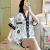 Cross-Border 2022 New Pajamas Women's Ice Silk Cardigan Suit Short-Sleeved Shorts Large Size Amazon Foreign Trade Home Wear