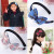 Korean Girls Bow Headband Student Cloth Headband Korean Children Hair Accessories Headwear With Teeth Non-Slip Hairpin