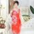 Middle-Aged and Elderly Pajamas Women's Summer Woven Cotton plus-Sized plus Size Cotton Silk Mother Nightdress Simple Casual Bourette Dress