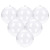 Factory Supply Christmas Decorations PS High Permeability 4cm-20cm Transparent Christmas Ball Opening and Closing Ball Di