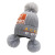 Foreign Trade Wholesale Children's Hat Fashion Cartoon Cute 4-8 Years Old Thickened Wool Hat Fur Ball Fleece Knitted Hat