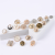 Metal Button Clothes Accessories Fancy Decorated Shank Button Crystal Rhinestone Button Golden Pearl Button for Clothing