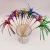 Wholesale Fireworks Toothpick Fruit Plate Decoration Lengthened Tassel Wooden Fruit Toothpick Party Dinner Set Combination 100 Pcs/Bag