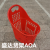Shopping basket plastic basket plastic wheels portable hand basket supermarket shopping basket basket with round rod 35L