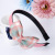 Korean Girls Bow Headband Student Cloth Headband Korean Children Hair Accessories Headwear With Teeth Non-Slip Hairpin