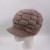 Winter Hat for Middle-Aged and Elderly Children Fleece Lined Padded Warm Keeping Mom Style Hat Western Style Peaked Cap Casual Knitted Hat Woolen Cap
