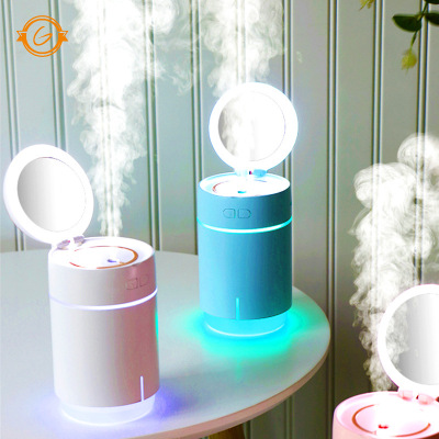 Xinqi Wireless Humidifier Small Rechargeable Makeup Mirror Table Lamp Atomization Household Purifier