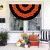 45 * 90cm Halloween Fan Flag Flag Halloween Guardrail Decoration 1.5 * 3ft Halloween Semicircle Flag