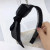 Korean Style New Wide Brim Rabbit Ears Hair Hoop Face Wash Vintage Bow Hair Accessories Knotted Headband Lace Fabric Headdress