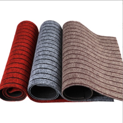 Seven Stripes Dirt Trap Mats Coiled Material Factory Cut at Random Suede Floor Mat Corridor Floor Mat Multi-Purpose Coiled Material