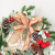 Amazon New Christmas Decorations Eucalyptus Leaf Pine Cones Artificial Wreath Christmas Window Door Pendant