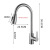 Kitchen Faucet Pull 304 Stainless Steel Hot and Cold Foreign Trade Washing Basin Sink Telescopic Faucet Cross-Border Manufacturer