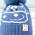 Winter Children's Knitted Hat Cored Yarn Fur Ball Earmuffs Hat Boys and Girls Baby Fleece Warm Hat out Cold-Proof Pullover