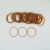 Factory Direct Sales 25 X4 Wide Rubber Band Diameter 3cm Width 4mm Rubber Band Vietnam Rubber Band Coffee Color Rubber Ring