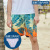 Factory Wholesale Couple Beach Pants Men's Loose Design Beach Water Park Swimming Trunks Seaside Surfing Quick-Drying Women's Shorts
