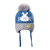 Hat Autumn and Winter New Woolen Cap Boys and Girls Baby Children Hat Fur Ball Knitted Earflaps Cap Thickened Warm Hat Cartoon