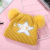 Autumn and Winter Core-Spun Yarn Five-Star Double Ball Children's Wool Hat Warm Baby and Infant Knitted Windproof Sleeve Cap