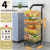 Kitchen Shelf Floor Multi-Tier Movable Household Trolley Vegetable Basket Storage Article Storage Shelf All Products