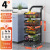Kitchen Storage Rack Household Storage Article Storage Shelf Floor Multi Layer Products Complete Collection Trolley Multi-Functional Vegetable Basket
