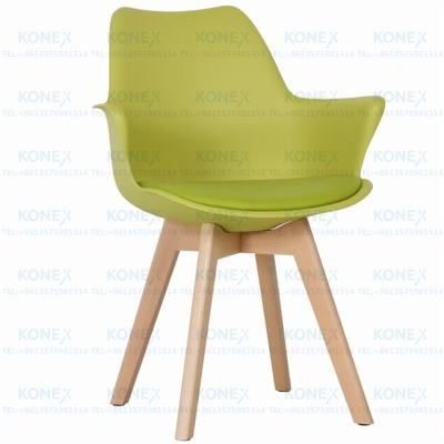 Eames Home Modern Minimalist Desk Stool Solid Wood Dining Room Backrest Chair Office Computer Chair Nordic Dining Chair