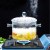 In Stock Wholesale Household Glass Shabu-Shabu Porridge Pot Dual-Sided Stockpot Open Fire Glass Instant Noodle Bowl Borosilicate Glass Stew Pot