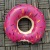 New Thicker Inflatable Swimming Ring Double-Layer Crystal Swimming Ring Children's Single-Layer Printed Donut Swimming Ring