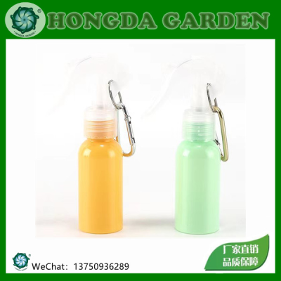 Climbing Button Carabiner Hook Bottle 60ml round Shoulder Macaron Color with Little Mouse with Iron Hoop Bottles Hand Sanitizer Portable with Bottle
