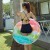 Internet Celebrity Little Fairy Adult Tour Swim Ring Thickened PVC Gradient Color Rainbow Pattern Children Swim Ring Underarm Swimming Ring