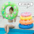 PVC Inflatable Swimming Circle Double Layer Crystal Swim Ring Children's Seat Ring Adult Life Buoy Crystal Swim Ring Inner Flanging Haiyun Brand